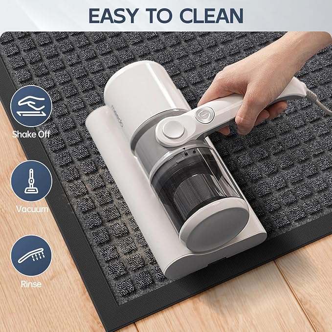 Amyracel Indoor Mat All Season Weather Outside Door Mats, Low Profile Doormat - Image 4