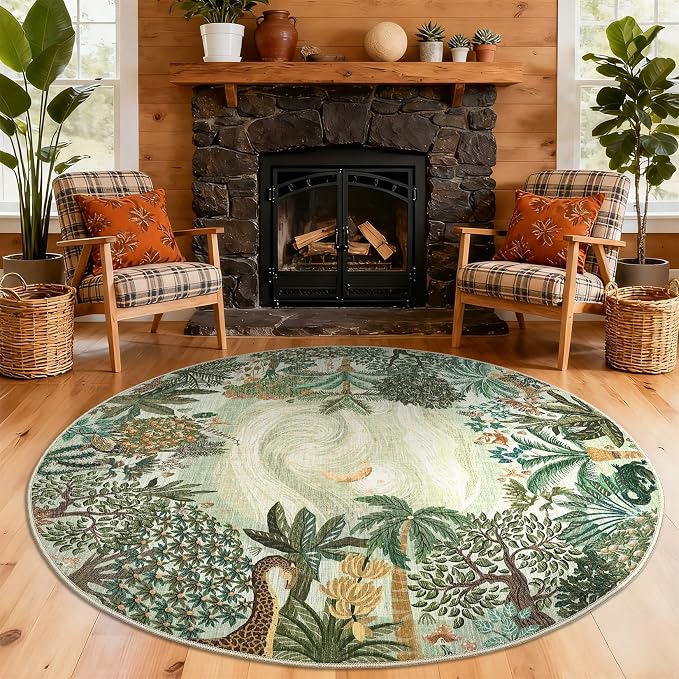 GarveeHome Round Area Rugs 6ft for Bedroom - Image 7