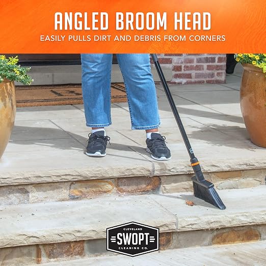 SWOPT Standard Multi-Surface Angle Broom Cleaning Head — Indoor and Outdoor - Image 7