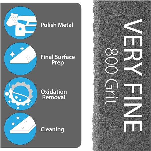 6" X 9" Non-Woven Grey Scuff Pads - Image 6