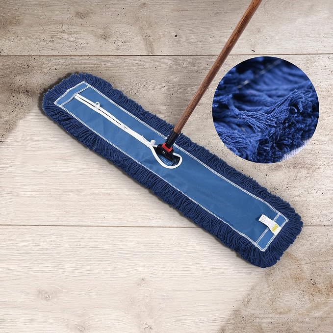 MATTHEW CLEANING 36'' Industrial Strength Cotton Dust Mop Refill Washable - Image 6