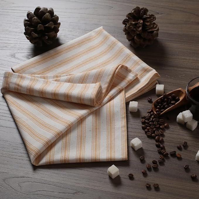 Native Fab 4 Pack Farmhouse Modern Stripe Kitchen Dish Towels Cotton Super - Image 4