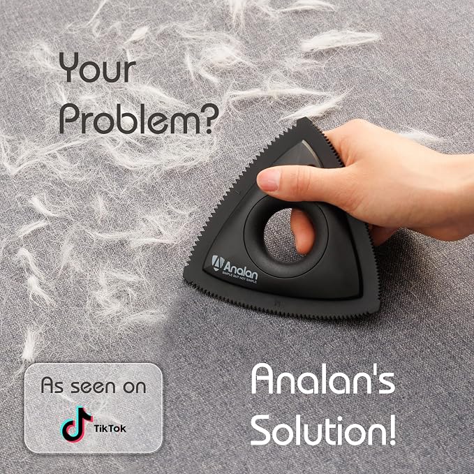 Analan Mini Pet Hair Remover, Triangle Design - Image 2