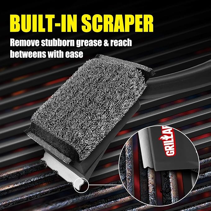 GRILLART SteamWizards Grill Brush Bristle Free, Safe BBQ Grill Brush - Image 4