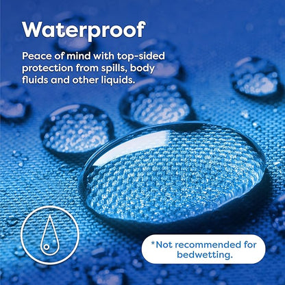 HOSPITOLOGY PRODUCTS TwinXL Mattress Protector Hypoallergenic Natural Cotton - Waterproof - Fitted Cover - Machine Washable - 38" W x 80" L