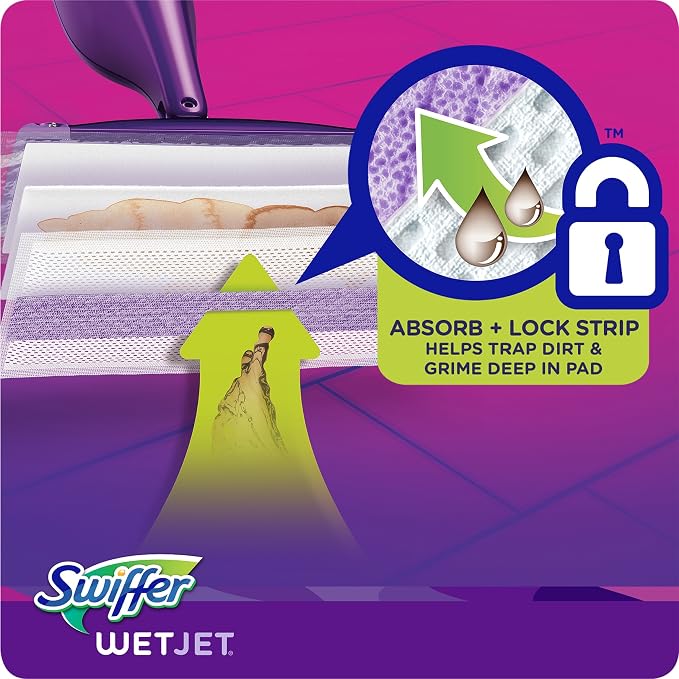 Swiffer WetJet Hardwood Floor Cleaner, Spray Mop Pad Refill - Image 5