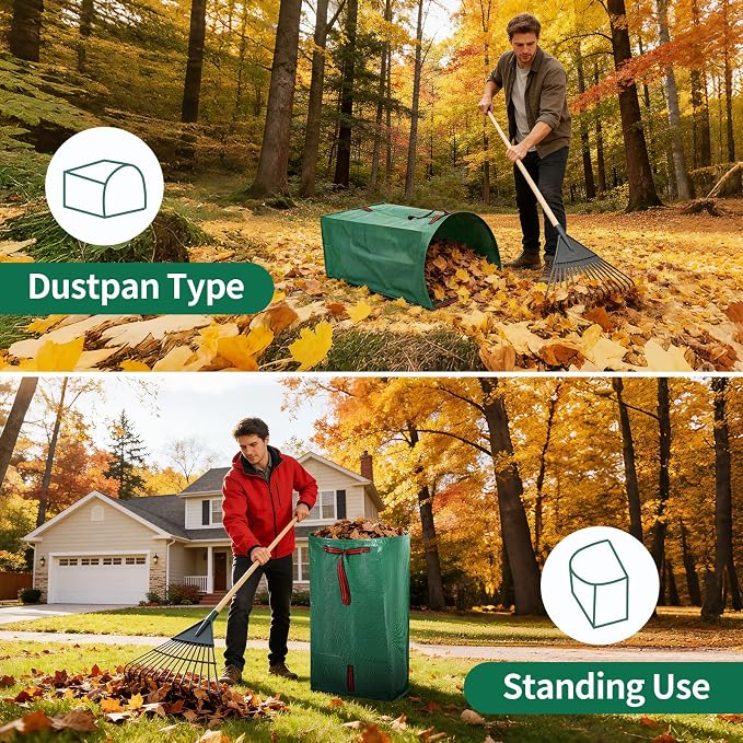 Leaf Bags, Foldable Leaf Collector - Image 2