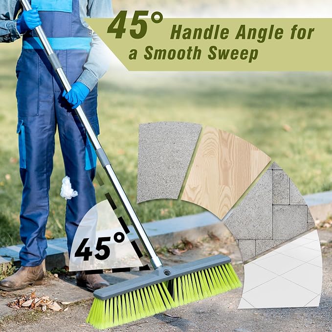 PHYEX 18" Push Broom with 47" Long Handle - Image 5