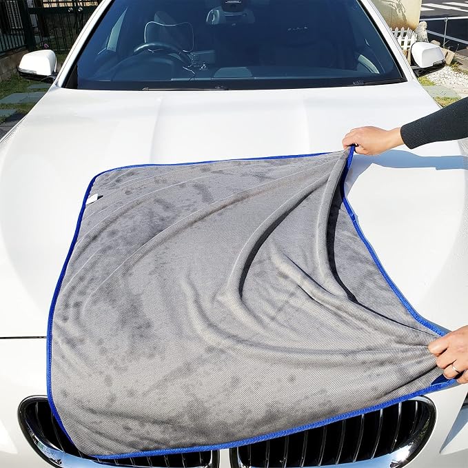 SHSCLY Professional Car Drying Towel – 2-Pack XL Microfiber Towels - Image 2
