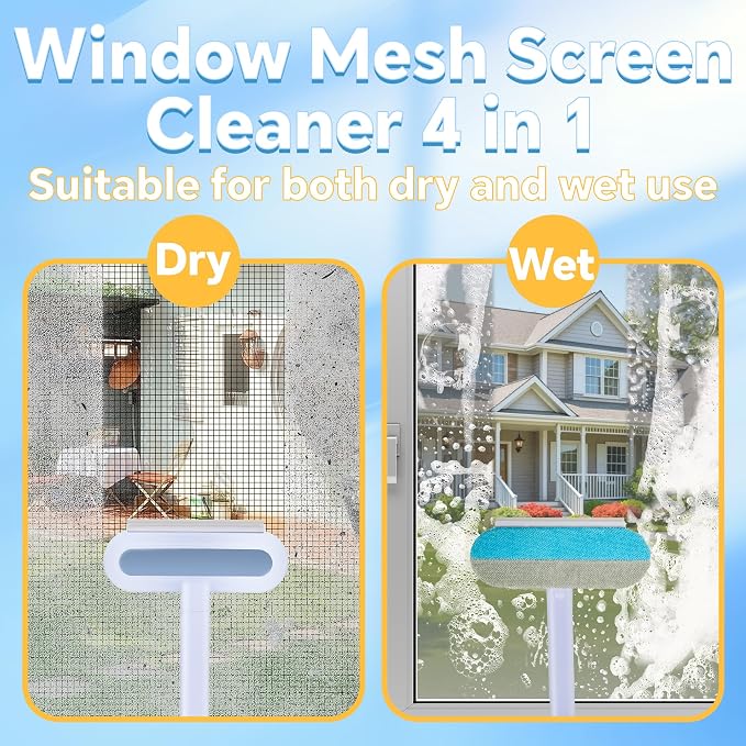 4 in 1 Mesh Screen Cleaner, Pet Hair Removal Tool - Image 3