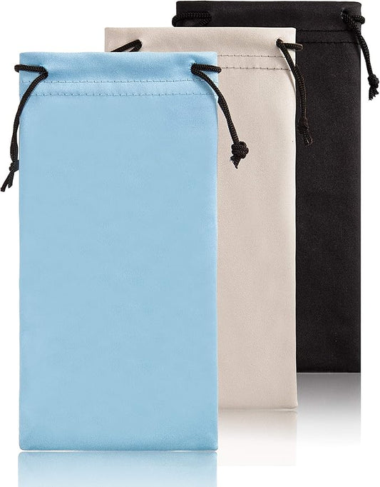 TRIUMPH VISION Soft Eyeglass Pouch 3 Pack by TRIUMPHVISION