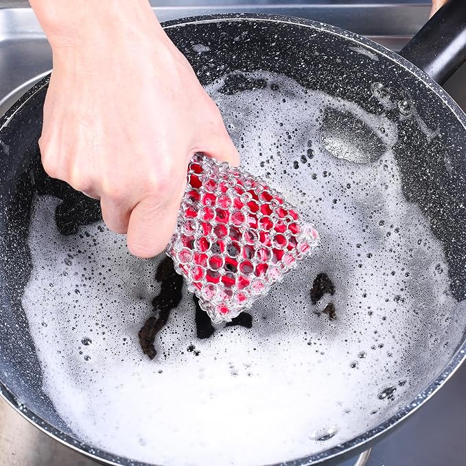 TEZZ Cast Iron Scrubber, Skillet Chainmail Scrubber - Image 3