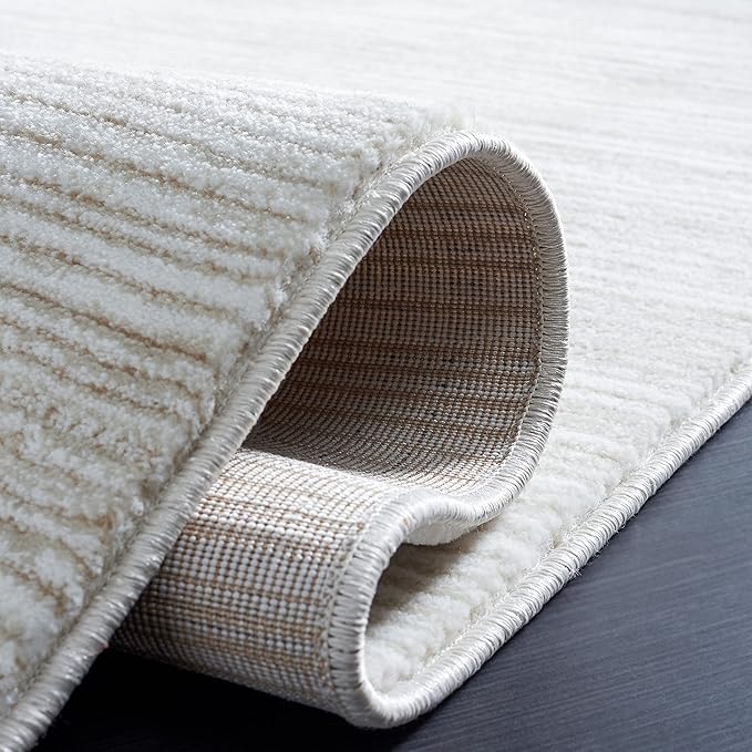 SAFAVIEH Vision Collection Runner Rug - 2'2" x 18', Ivory, Modern Ombre Design, Non-Shedding & Easy to Clean, Ideal for Foyer, Hallway, Bedroom (VSN606J)