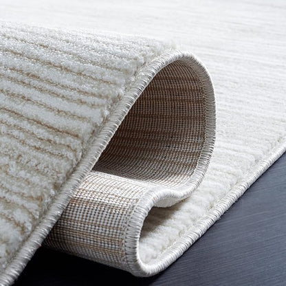 SAFAVIEH Vision Collection Runner Rug - 2'2" x 18', Ivory, Modern Ombre Design, Non-Shedding & Easy to Clean, Ideal for Foyer, Hallway, Bedroom (VSN606J)