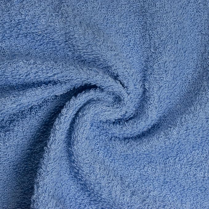 Basic Wash Cloths 12x12 Inches – Pack of 12 – Blue Color – Soft and Absorbent - Image 5