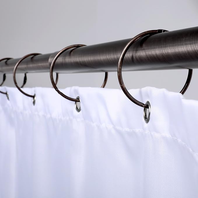 SlipX Solutions Simple Slide Shower Curtain Rings Provide Effortless Gliding on - Image 2