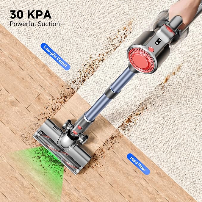 Cordless Vacuum Cleaner, 30Kpa Lightweight Stick Vacuum - Image 2