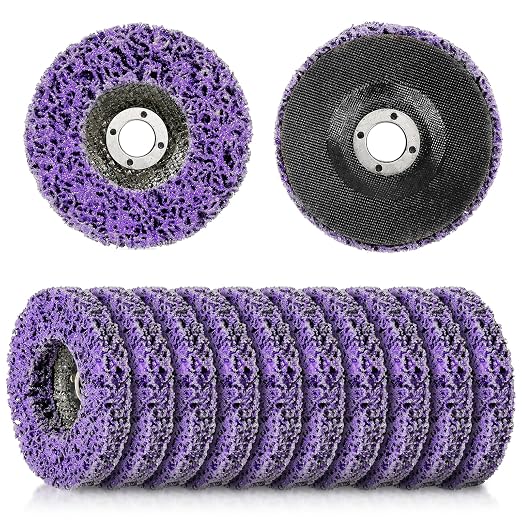 WICHEMI 10 Pack 4'' x 5/8'' Strip Discs Rust Remover Paint Stripping Wheel - Image 8