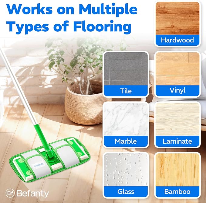 2 Pack Reusable Microfiber Mop Pads, Compatible - Image 5