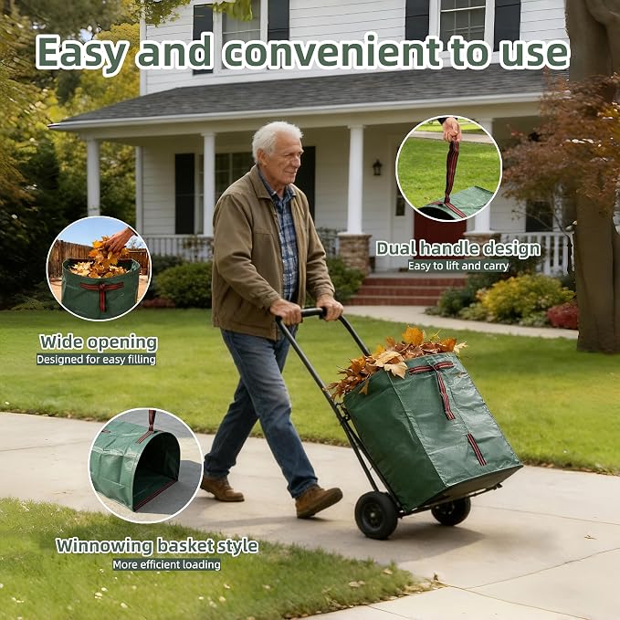 2-Pack 53-Gallon Reusable Yard Waste Bags - Image 7