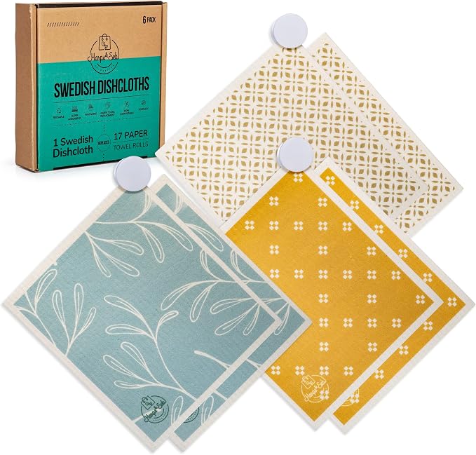 Harps&Seb Swedish Dishcloths for Kitchen Dishcloths by HarpsSeb