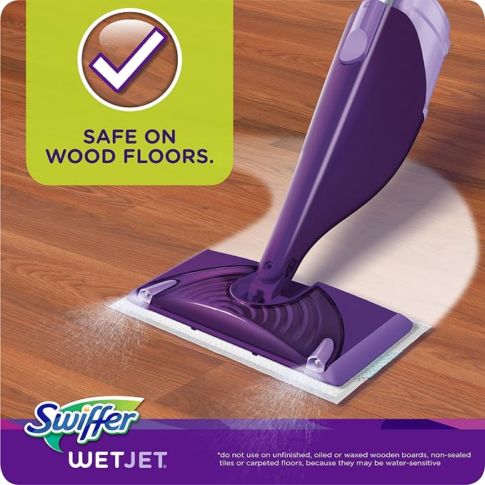 Swiffer WetJet Hardwood Floor Cleaner, Spray Mop Pad Refill - Image 7