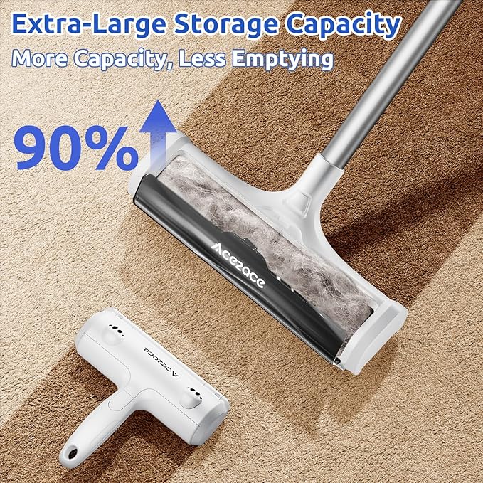 ACE2ACE A3 Pro Carpet Roller for Pet Hair, Carpet Pet Hair Removal Tool - Image 5