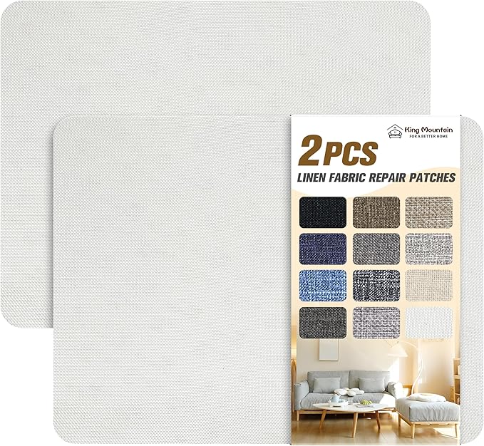 Self-Adhesive Fabric Patches for Sofa and Clothes Repair, 8X11 inch 2 PCS by ForABetterHomeLife