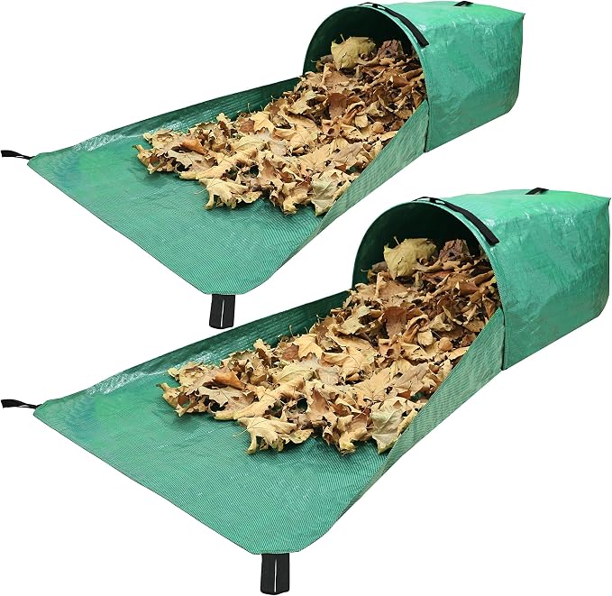 Gardzen 2-Pack Large Yard Dustpan-Type Garden Bag by Gardzen