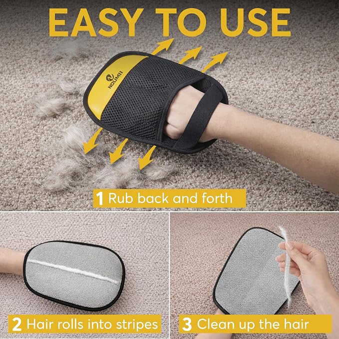 2 Pack Pet Hair Removal Glove - Image 3