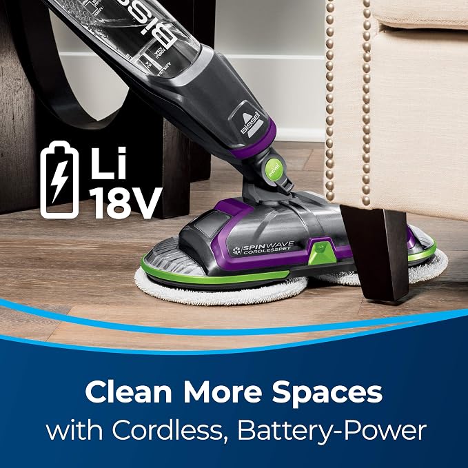 BISSELL® Spinwave Cordless Pet Hard Floor Spin Mop Cleaner 18V - Image 3