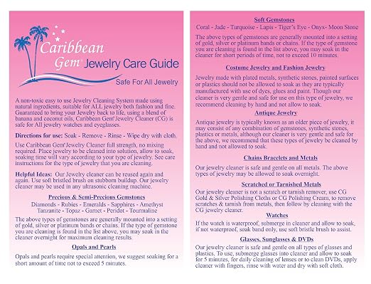 Jewelry Cleaner Kit 8oz with Basket, Brush & Polishing Cloth - Image 6