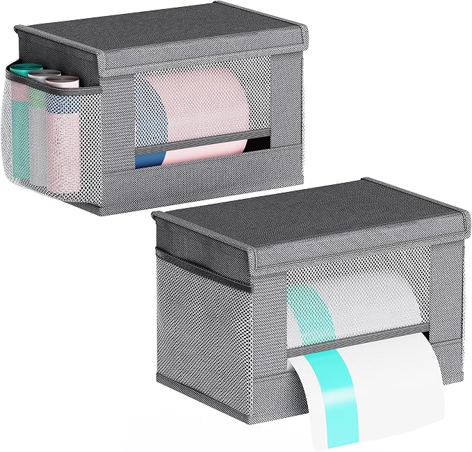 2 Pack Trash Bag Holder Dispenser, Oxford Cloth Garbage Bag Storage Organizer by Thkvesn