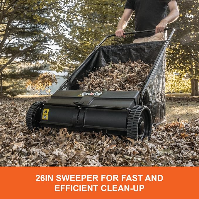 Agri-Fab 45-0218 " 26" Push Behind Lawn Sweeper, 7 cu. ft Hopper Bag Capacity; - Image 3