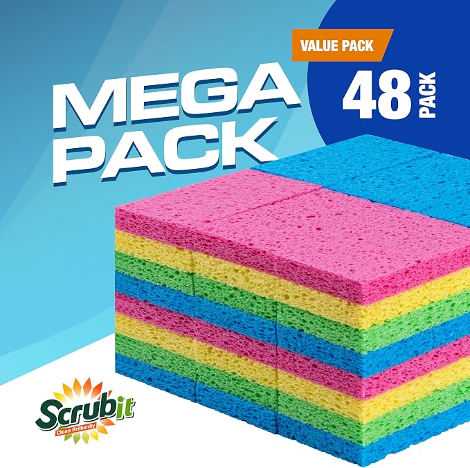 SCRUBIT 48-Count Sponges Kitchen - Image 5