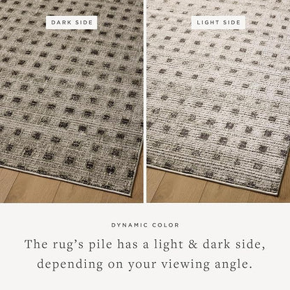Loloi Jeremiah Brent Bleecker Collection BLE-06 Silver/Charcoal 7'-10" x 10' Area Rug