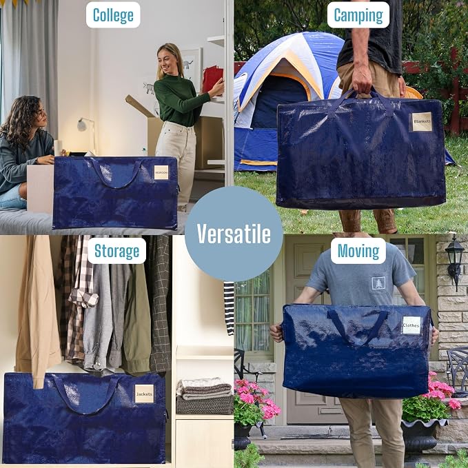 VENO 10 Pack Moving and Storage Bags, Heavy Duty, Alternative to Moving Boxes - Image 7