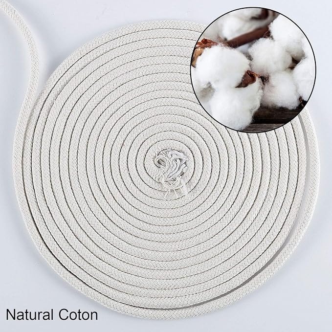 ZOENHOU Cotton Rope, 328 Feet, Clothesline, Laundry Line, DIY Crafts, Art - Image 4
