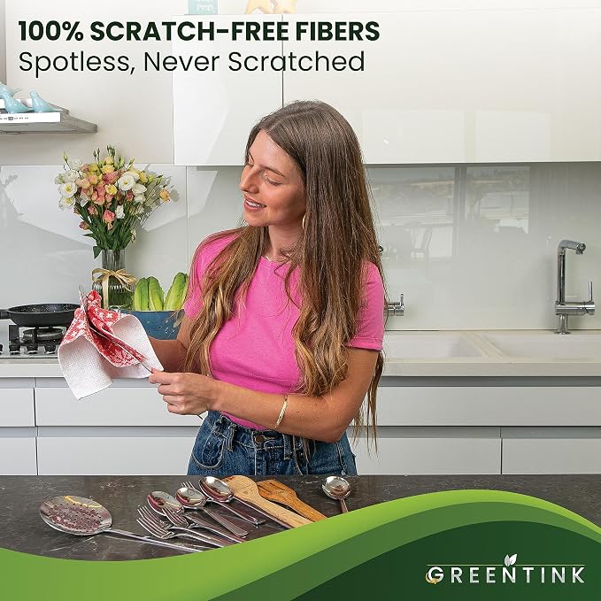 Eco-Friendly Reusable Dish Cloth Set – 10-Pk Multipurpose Kitchen Cleaning - Image 2