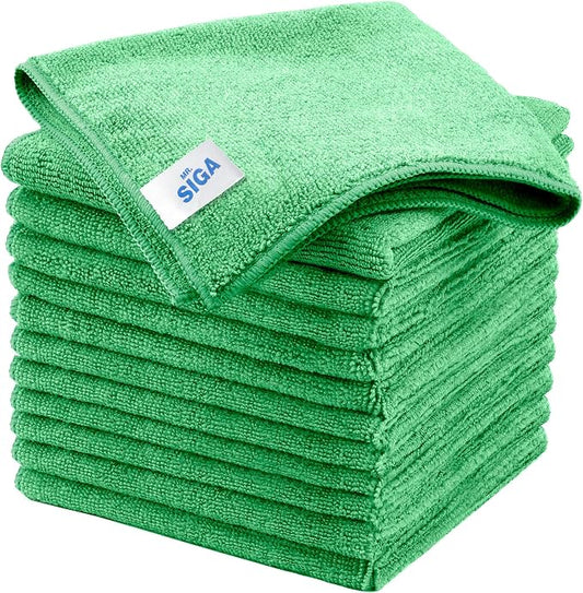 MR.SIGA Microfiber Cleaning Cloths, All-Purpose Microfiber Towels, Streak Free by MRSIGA