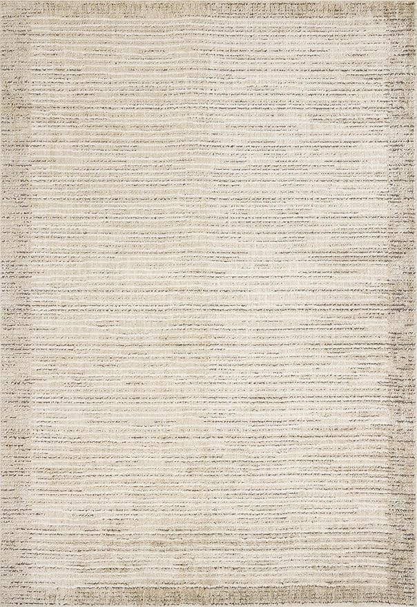 Loloi Jeremiah Brent Bleecker Collection BLE-02 Sand/Charcoal 7'-10" x 10' Area Rug