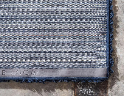 Unique Loom Solid Shag Collection Area Rug (3' 3" x 5' 3" Rectangle, Sapphire Blue/ Navy Blue)