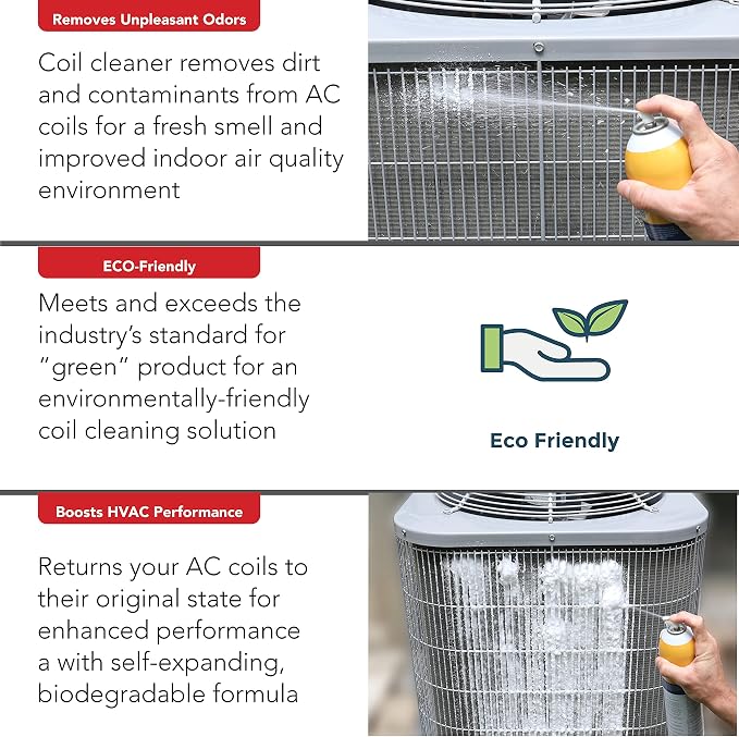 Arm & Hammer Biodegradable HVAC and Air Conditioner Coil Cleaner Foam Aerosol - Image 4