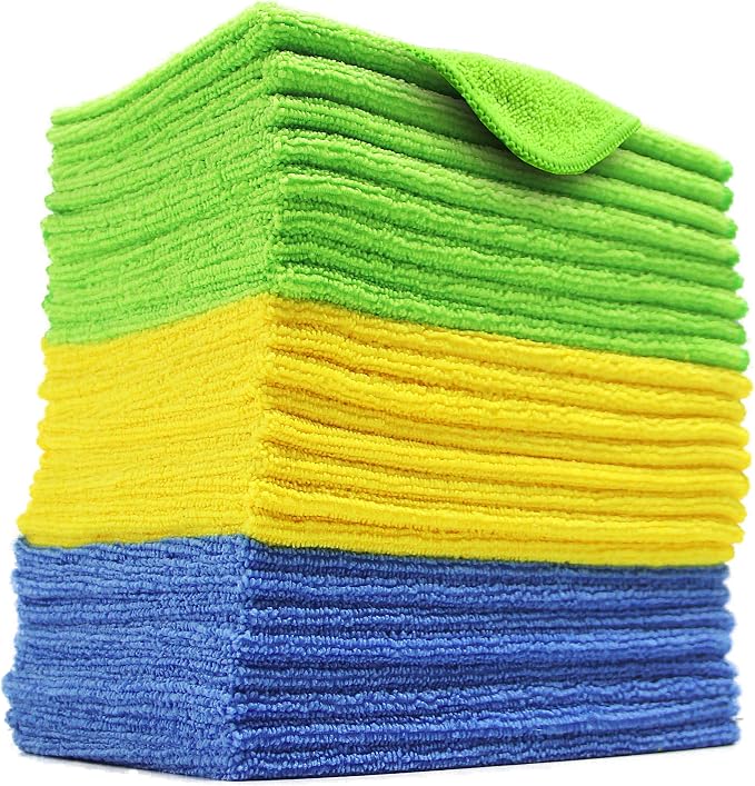 POLYTE Microfiber Cleaning Cloth, 12 x 16 in, 24 Pack by Polyte