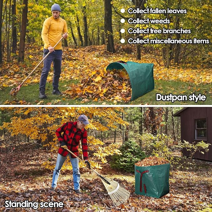 Reusable Yard Waste Bags, 72 Gallon Lawn And Leaf bags 2 Pack, Heavy Duty - Image 5