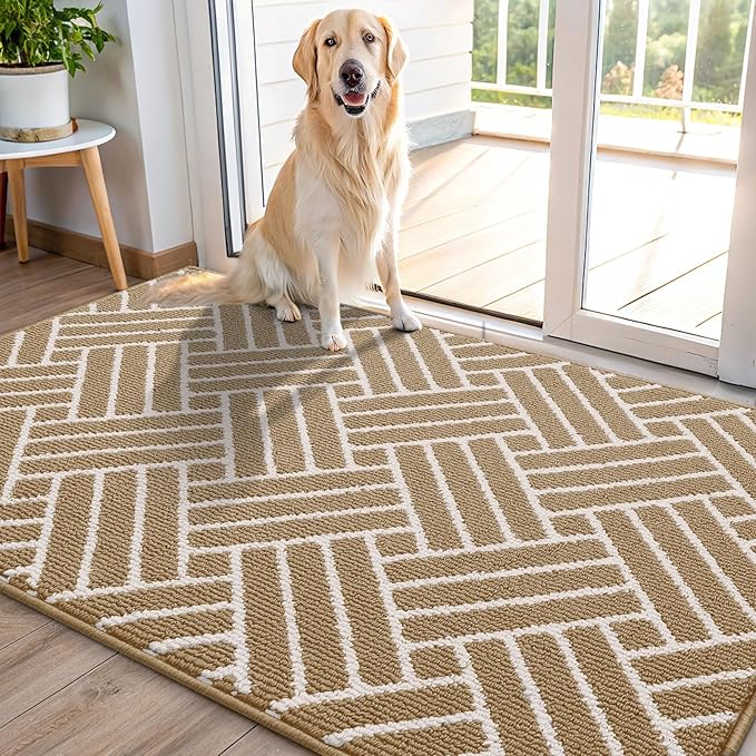 OLANLY Indoor Door Mat, 48x32 Inch, Dirt Resistant and Absorbent, Non-Slip by OLANLY