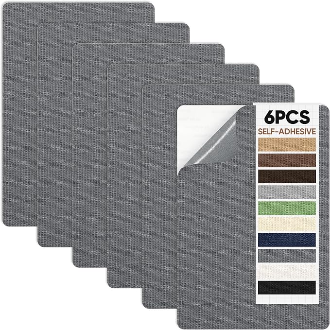 Canvas Patch 5.5 x 8 Inches 6Pcs Self-Adhesive Waterproof Canvas Patch Kit by Unknown