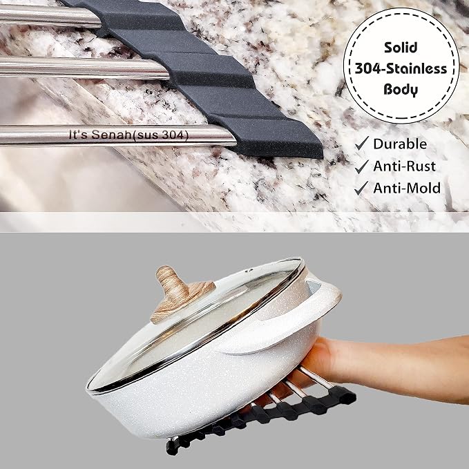 Roll Up Sponge Holder for Counter, Sink Organizer for Kitchen, Laundry Room - Image 3