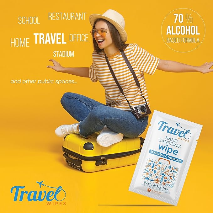 Hand Sanitizing Travel Wipes – 30ct Individually Wrapped | Fresh Citrus Scent - Image 5