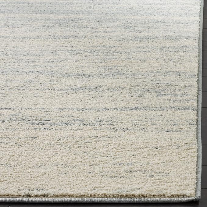 SAFAVIEH Adirondack Collection Runner Rug - 2'6" x 22', Slate & Cream, Modern Ombre Design, Non Shedding & Easy to Clean, Ideal for Hallway, Foyer, Kitchen, Entryway, Bedroom (ADR113T)